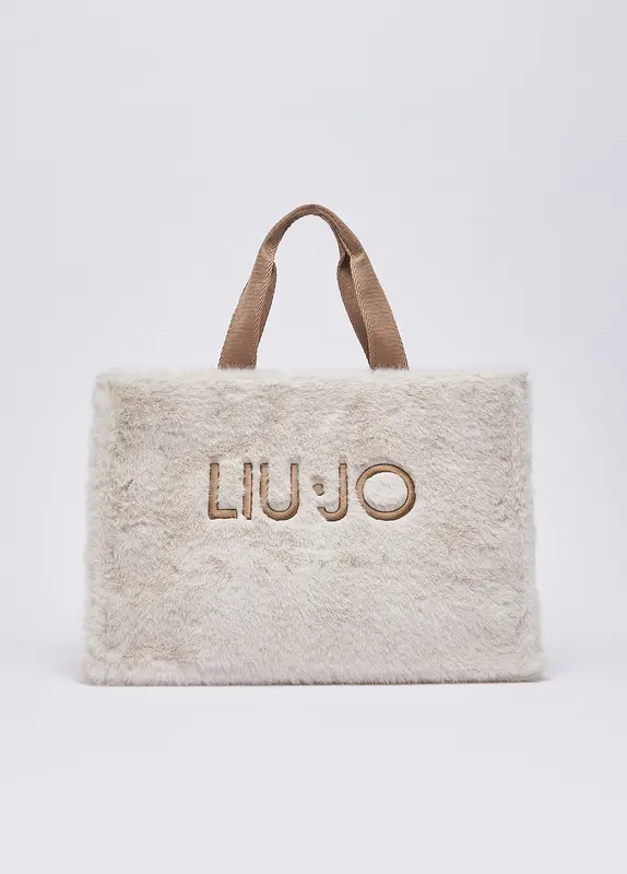 Tote Bag Grande in Teddy / Avorio