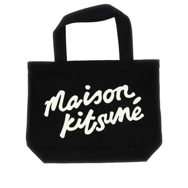 Tote bag in cotone Maison Kitsuné Handwriting