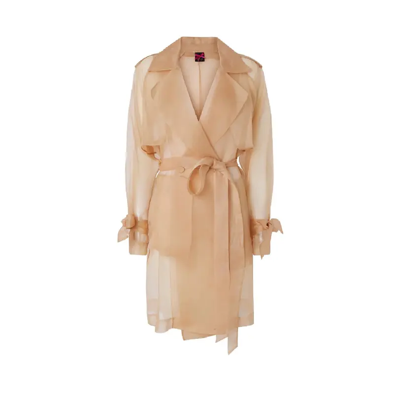 Trench in organza di seta