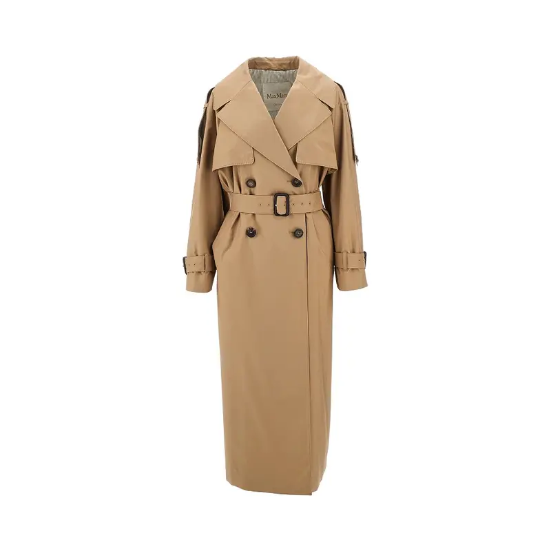 Trench oversize in misto cotone