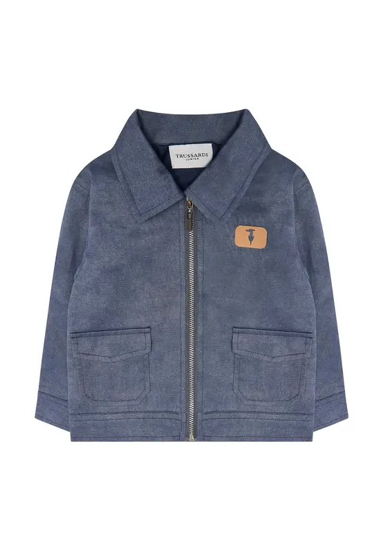 Trussardi Giubbino Cotone Neonato Premium Logo