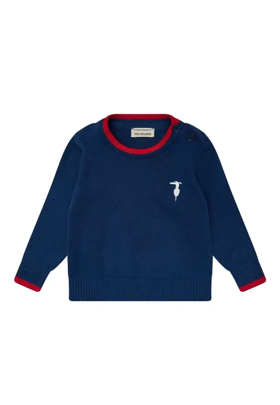 Trussardi Maglia Cotone Neonato Premium Logo Kids