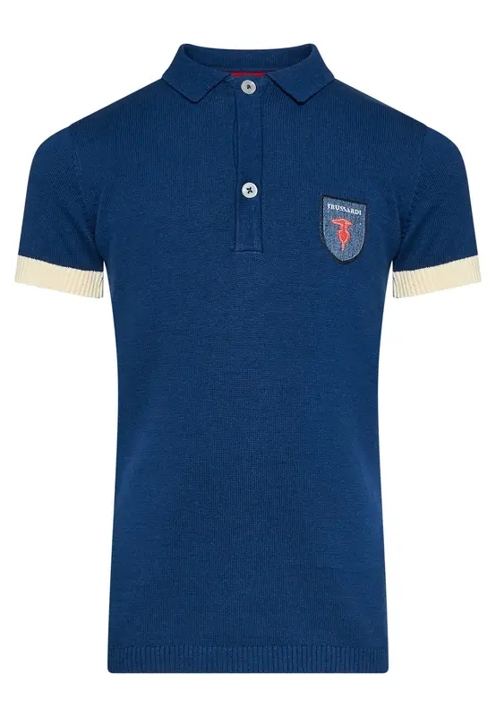 Trussardi Polo Cotone Ragazzo Premium Logo Kids