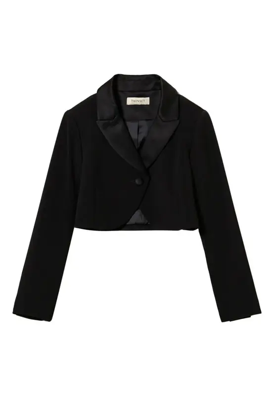 Twinset Camicia Impreziosita da Revers in Satin
