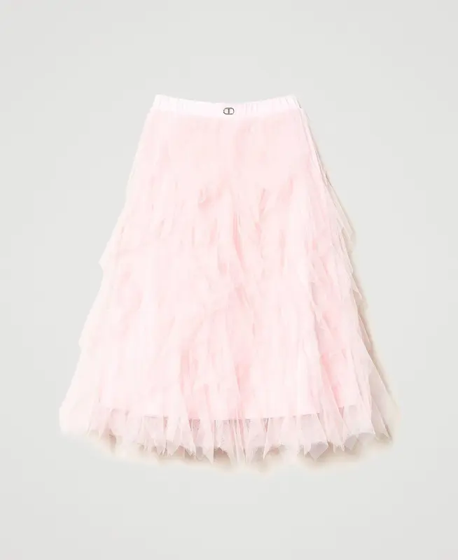TWINSET GONNA LUNGA IN TULLE