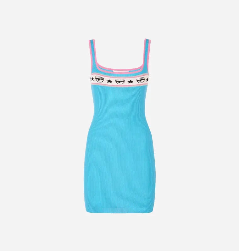 Vestito Chiara Ferragni in Maglia / Azzurro