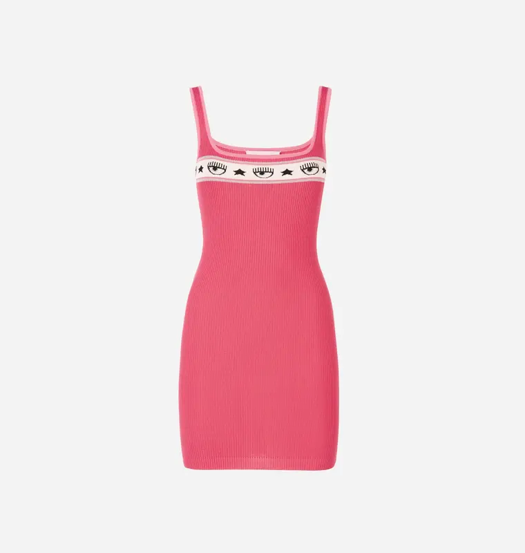 Vestito Chiara Ferragni in Maglia / Fucsia