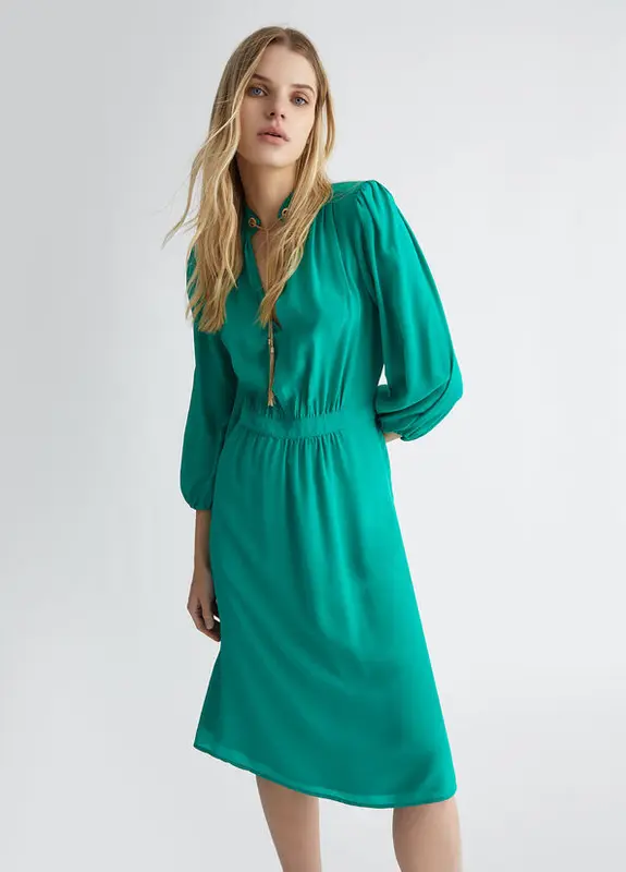 Vestito in Seta / Verde