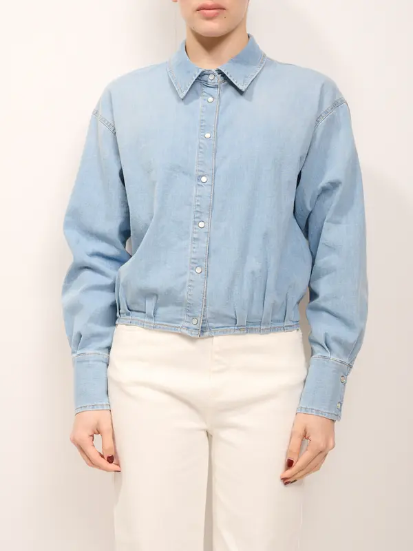VICOLO - CAMICIA JEANS - DENIM CHIARO