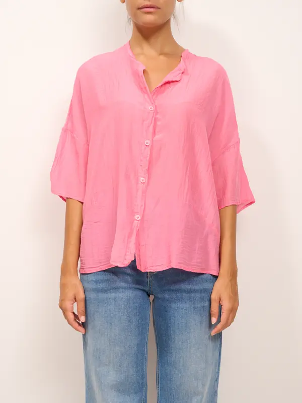 VICOLO - CAMICIA NODO - FUXIA