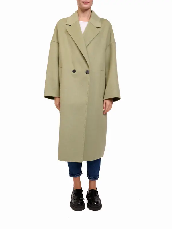VICOLO - CAPPOTTO DOPPIO PETTO OVER - SALVIA