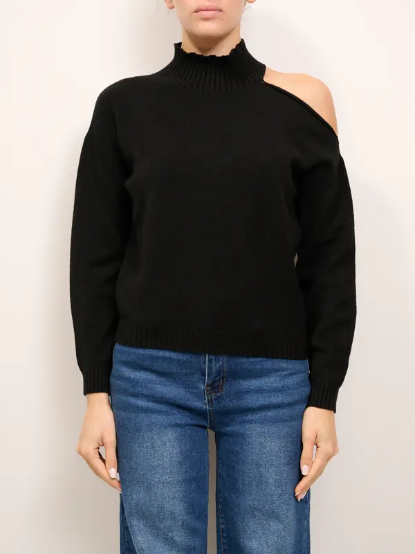 VICOLO - MAGLIA COU OUT - NERO