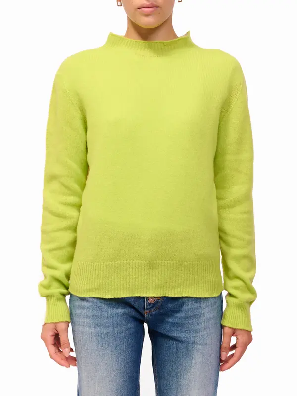 VICOLO - MAGLIA MEZZO COLLO - PISTACCHIO