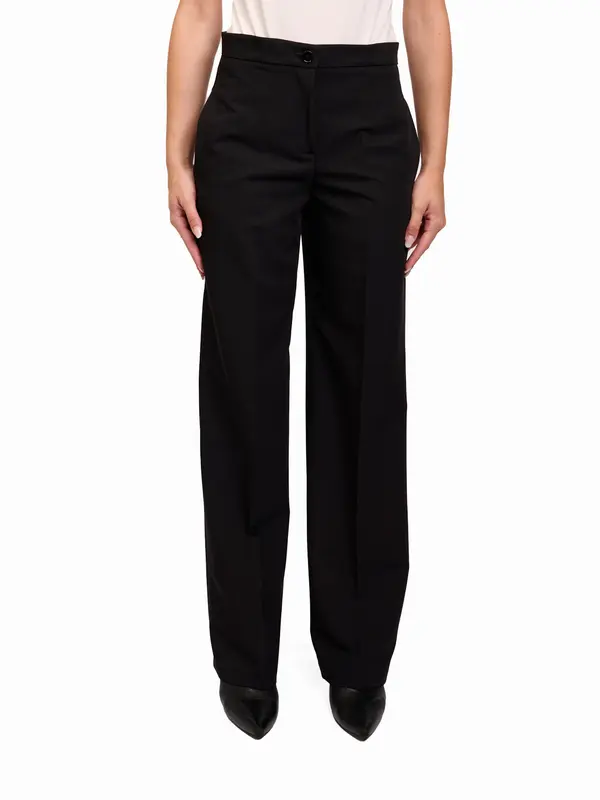 VICOLO -PANTALONE LARGO TASCA - NERO