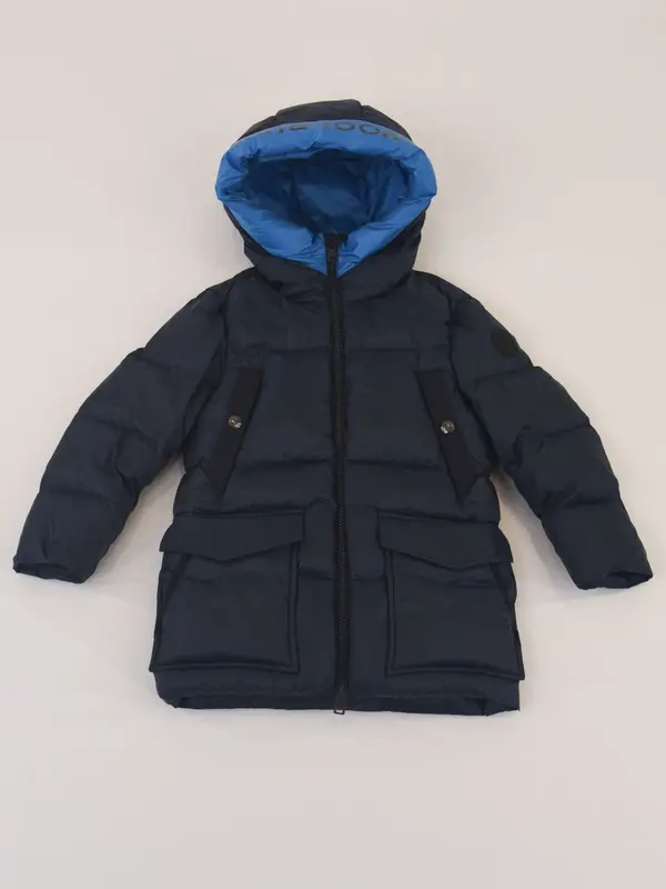 Woolrich Piumino Imbottito con Cappuccio Bicolore