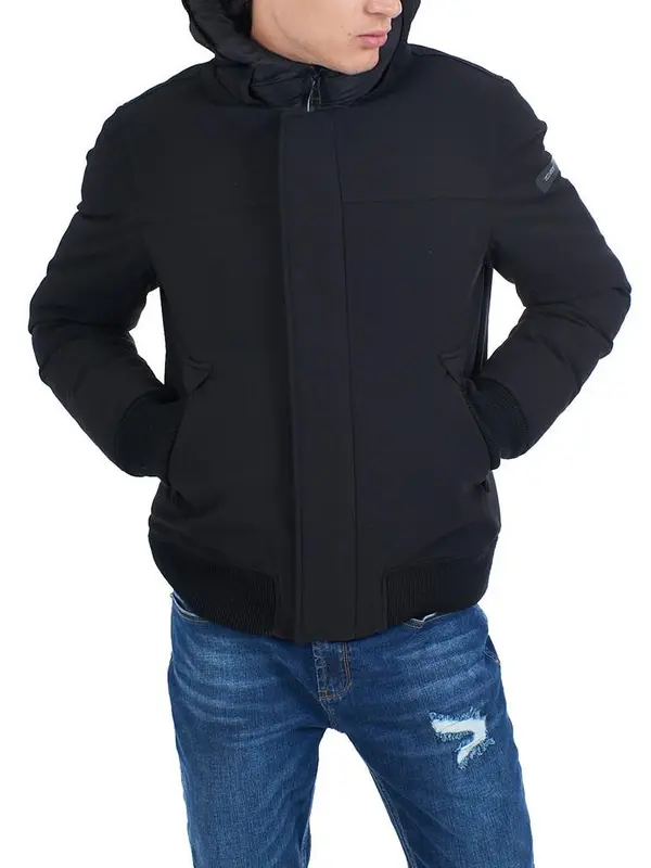 YES ZEE GIUBBINO UOMO TIPO BOMBER, CON CAPPUCCIO