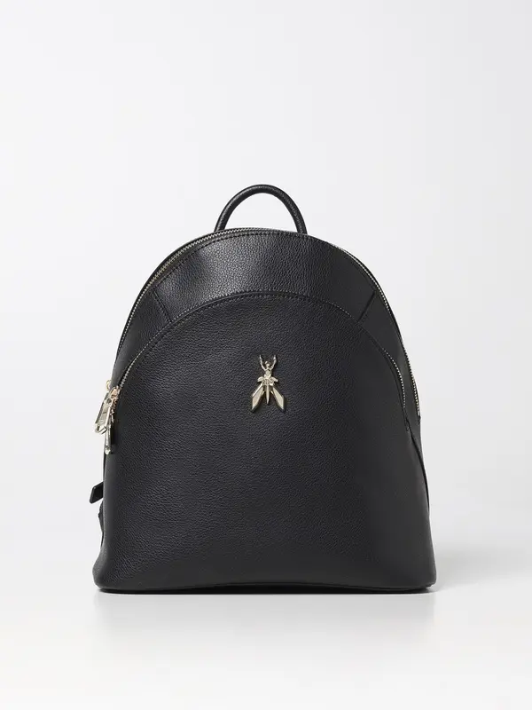 Zaino in Pelle con Logo / Nero