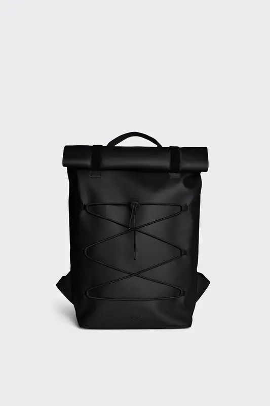 Zaino Velcro Rolltop Rains / Nero