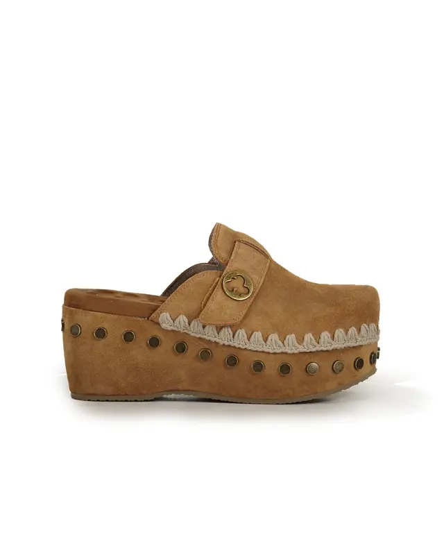 Zoccolo Clog # 02 Strap cognac