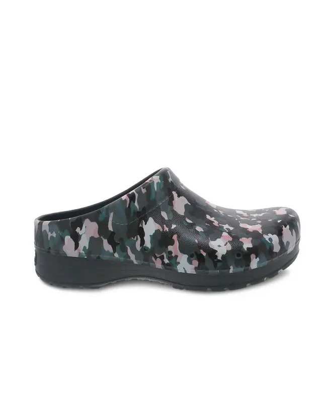 Zoccolo Kane Camo nero rosa