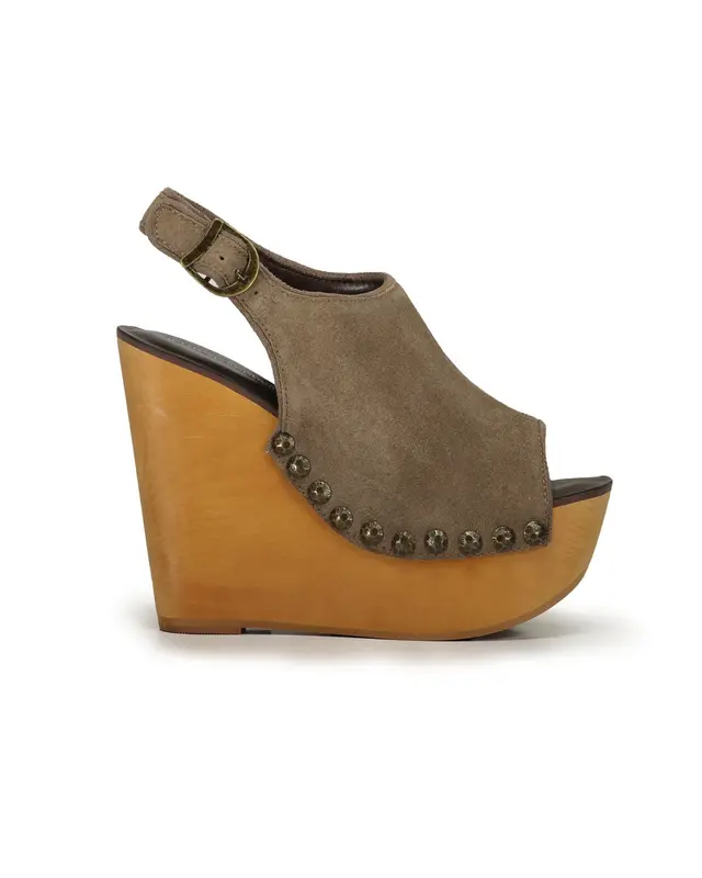 Zoccolo Snick suede taupe